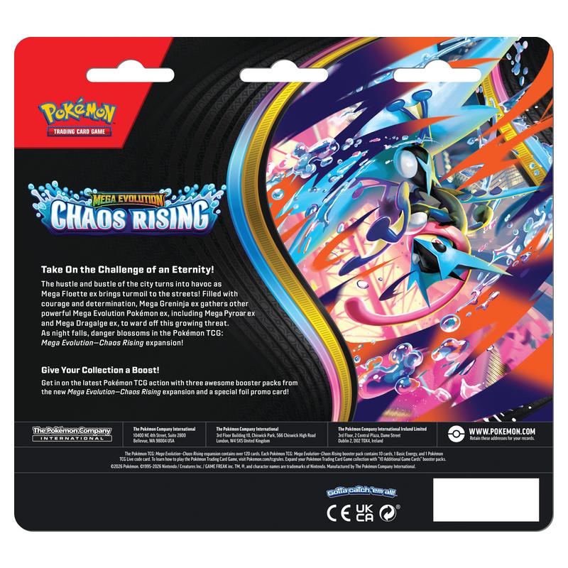 Pokemon - Mega Evolution - Chaos Rising - 3 Pack Blister - Charmeleon