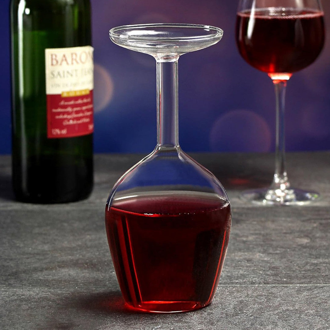Upside Down Wine Glass