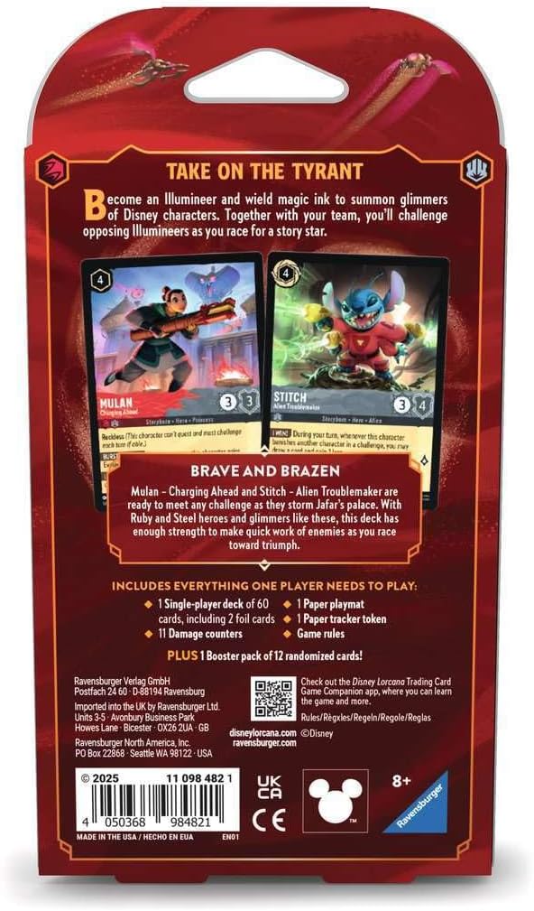 Disney Lorcana TCG Set 8: Reign of Jafar - Ruby & Steel Starter Deck