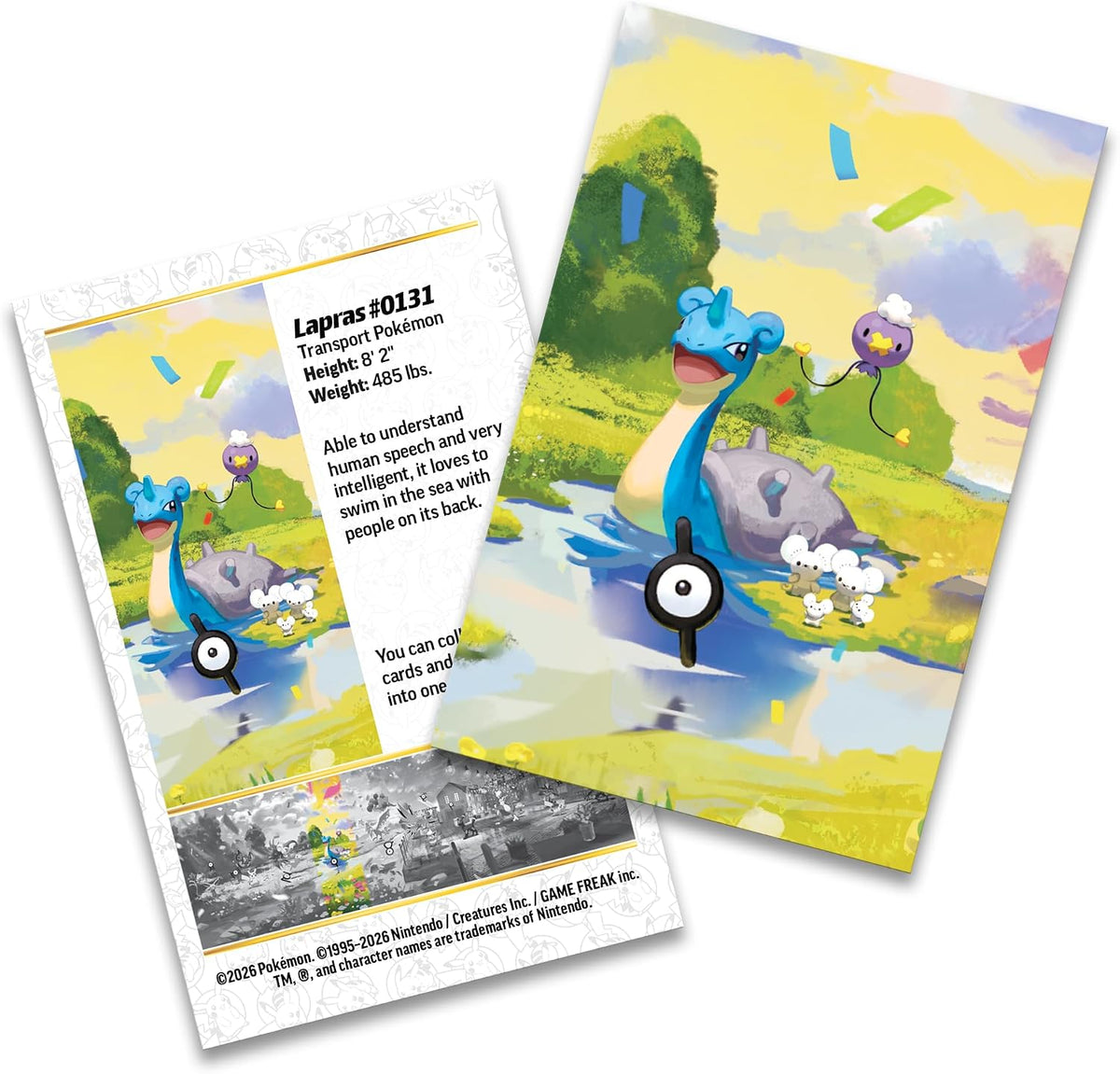 Pokémon TCG: 30th Celebration Mini Tin - Lapras (1 Sticker, 1 Picture Card & 2 Booster Packs)