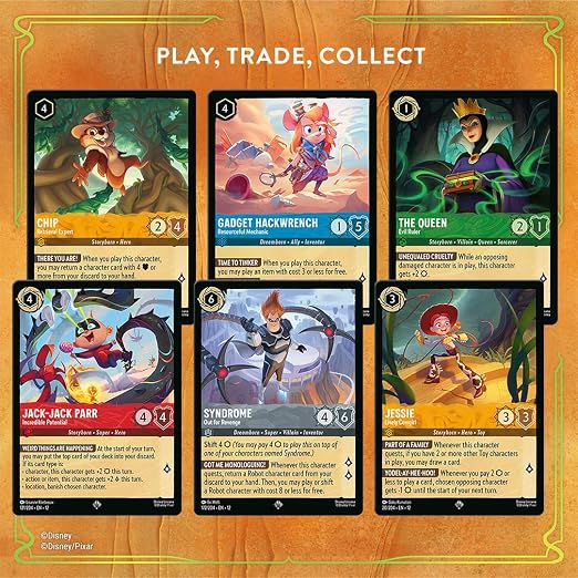 Ravensburger Disney Lorcana TCG: Wilds Unknown Booster Pack Display - 24 Packs with 12 Trading Cards Each - Ideal for Collectors & Disney Fans - Ideal for Ages 8+