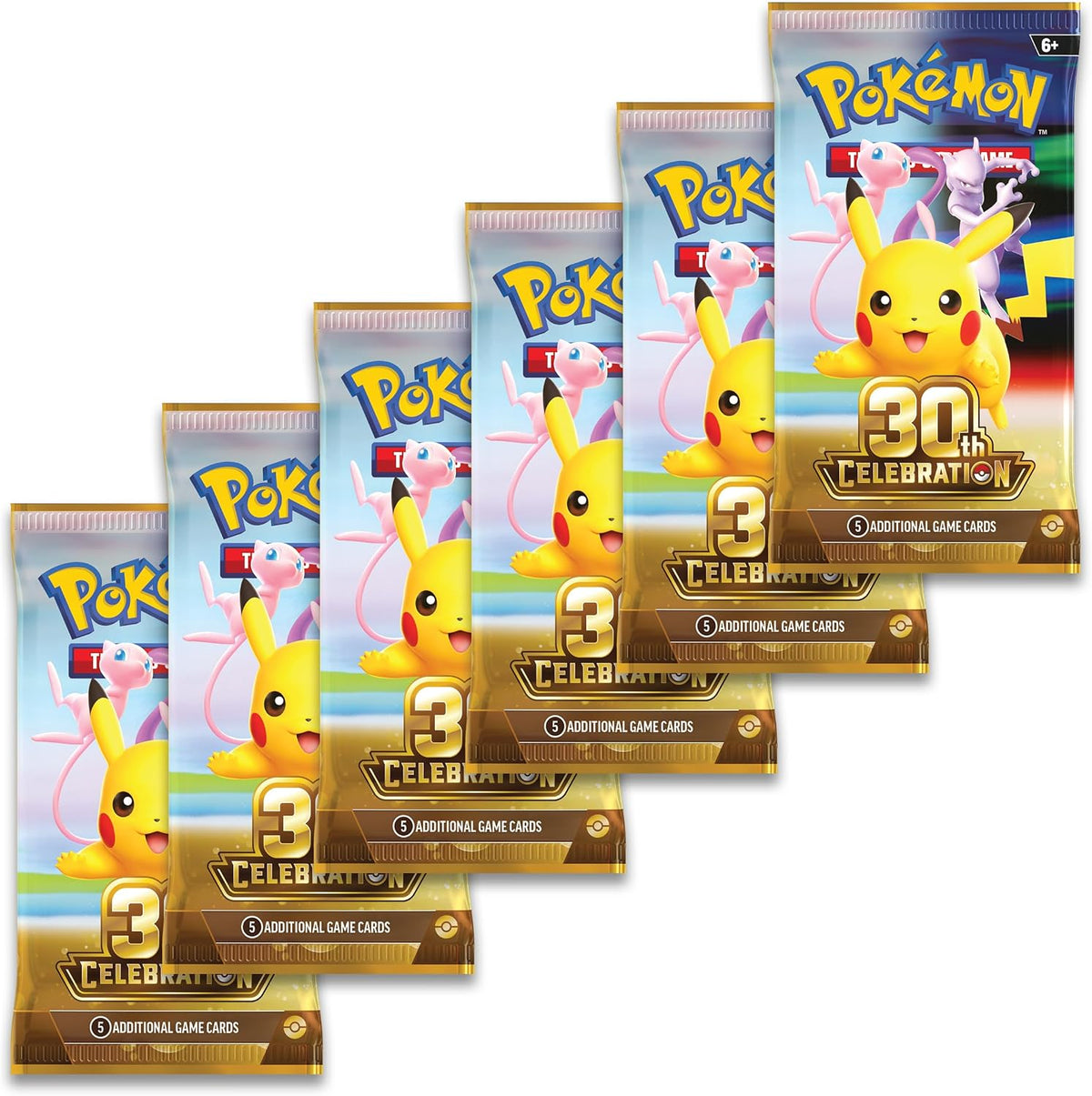 Pokémon TCG: 30th Celebration Booster Bundle (6 Booster Packs)