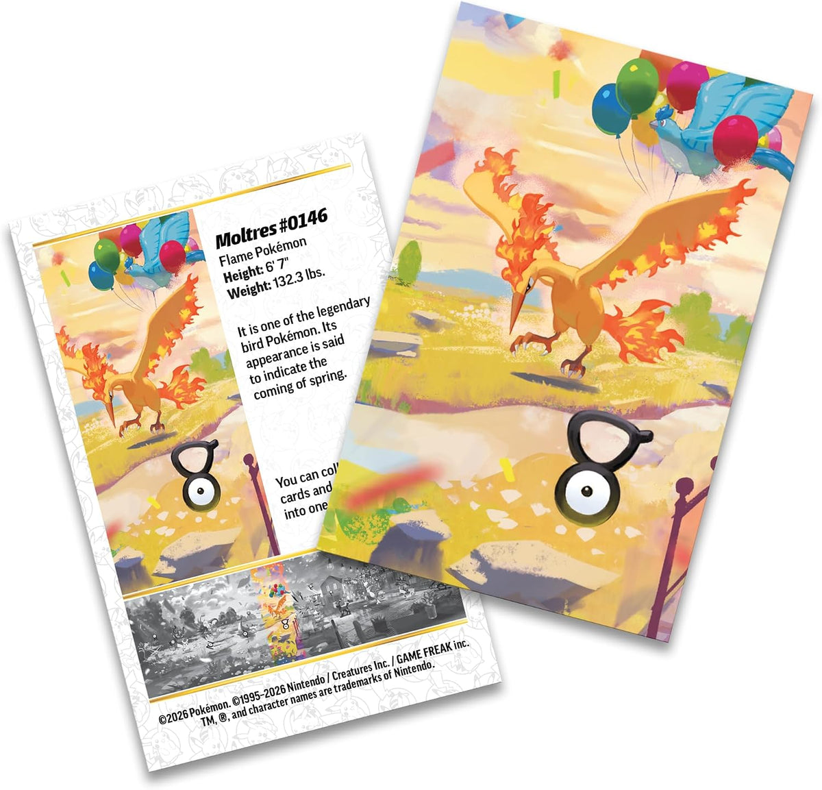 Pokémon TCG: 30th Celebration Mini Tin - Moltres (1 Sticker, 1 Picture Card & 2 Booster Packs)