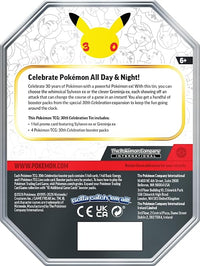 Pokémon TCG: 30th Celebration Tin - Sylveon ex (1 Foil Promo Card & 4 Booster Packs)