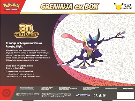 Pokemon TCG: 30th Celebration Greninja ex Box