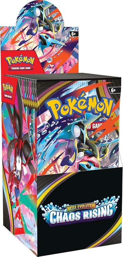 Pokémon TCG: Mega Evolution—Chaos Rising Booster Display (18 Booster Packs)
