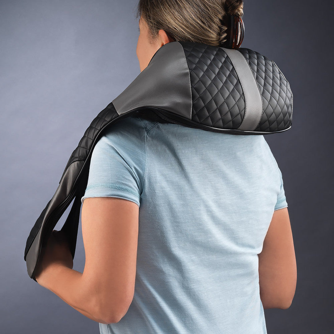 Wellbeing Shiatsu Back and Neck Massager with Arm Loops