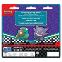 Pokemon - Back to School Eraser & 2 Pack Blister - Gengar