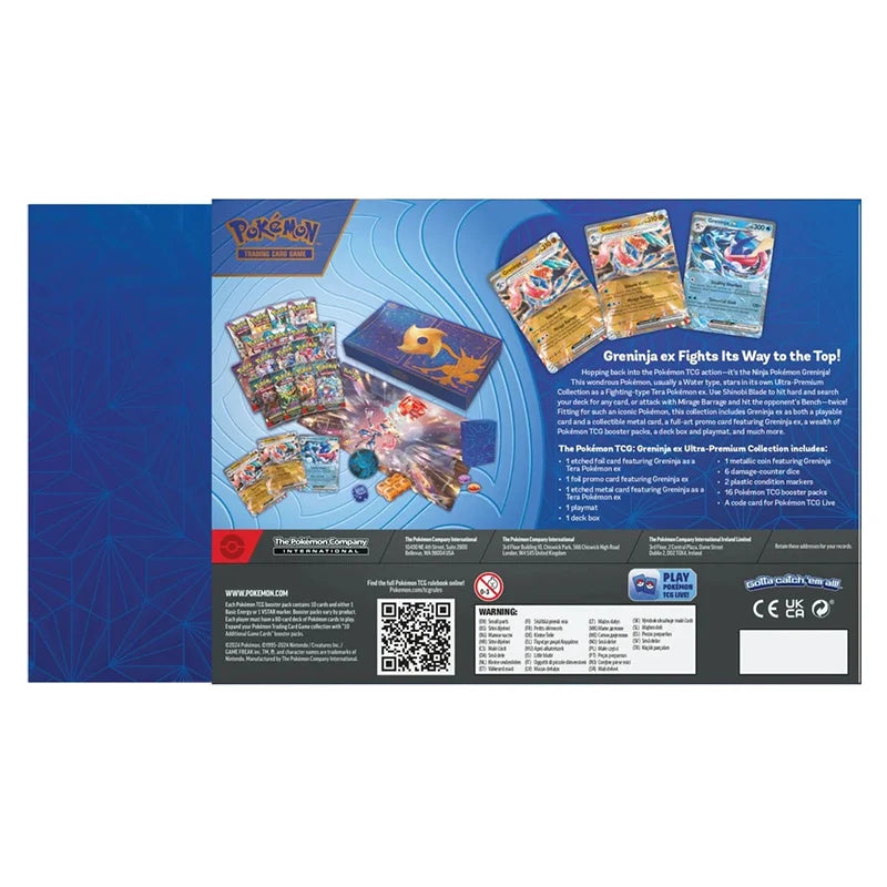 Pokemon Greninja ex Ultra Premium Collection back