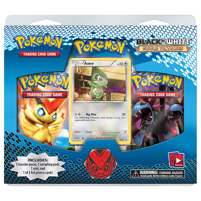 Black & White - Noble Victories 3 Pack Blister - Axew Promo