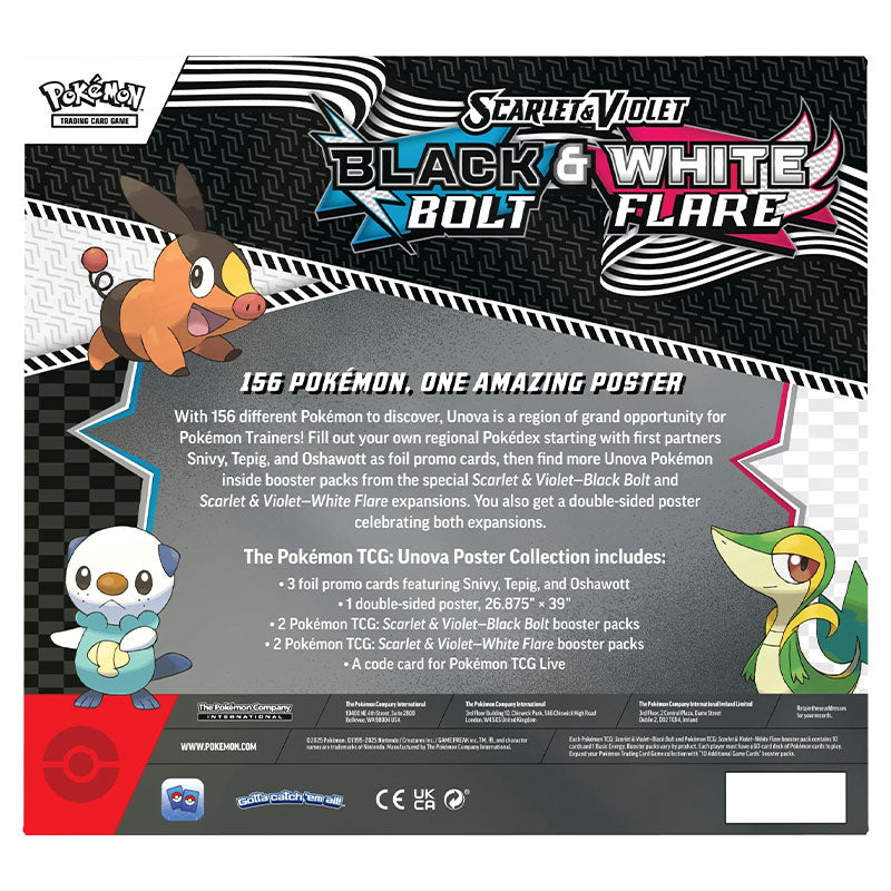 Pokemon - Scarlet & Violet - Black Bolt & White Flare - Poster Collection