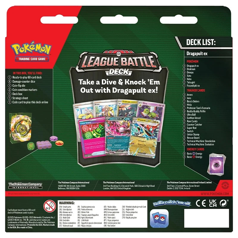 Pokemon - ex League Battle Deck - Dragapult ex Back