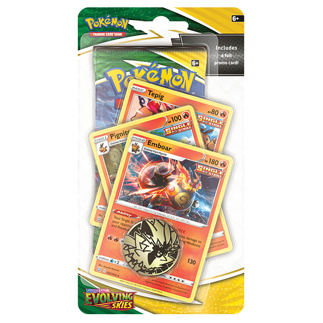 Pokemon - Sword & Shield - Evolving Skies - Premium Checklane Blister - Emboar
