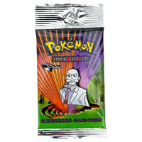 Pokemon Gym Challenge Booster Pack Blaine Artwork Long Crimp