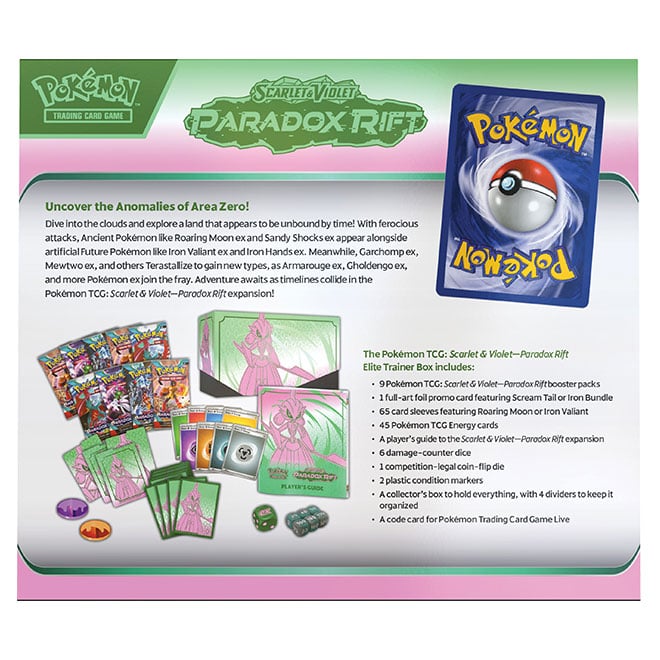 Pokemon - Scarlet & Violet - Paradox Rift - Elite Trainer Box - Iron Valiant