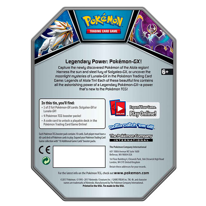 Pokemon - Legends of Alola - Lunala GX Tin