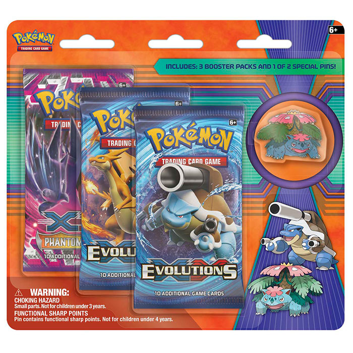 XY - MEGA Venusaur - 3 Pack Pin Blister