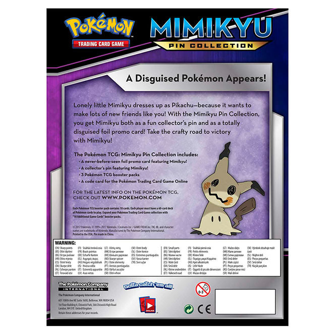 Pokemon - Mimikyu - Pin Collection Box