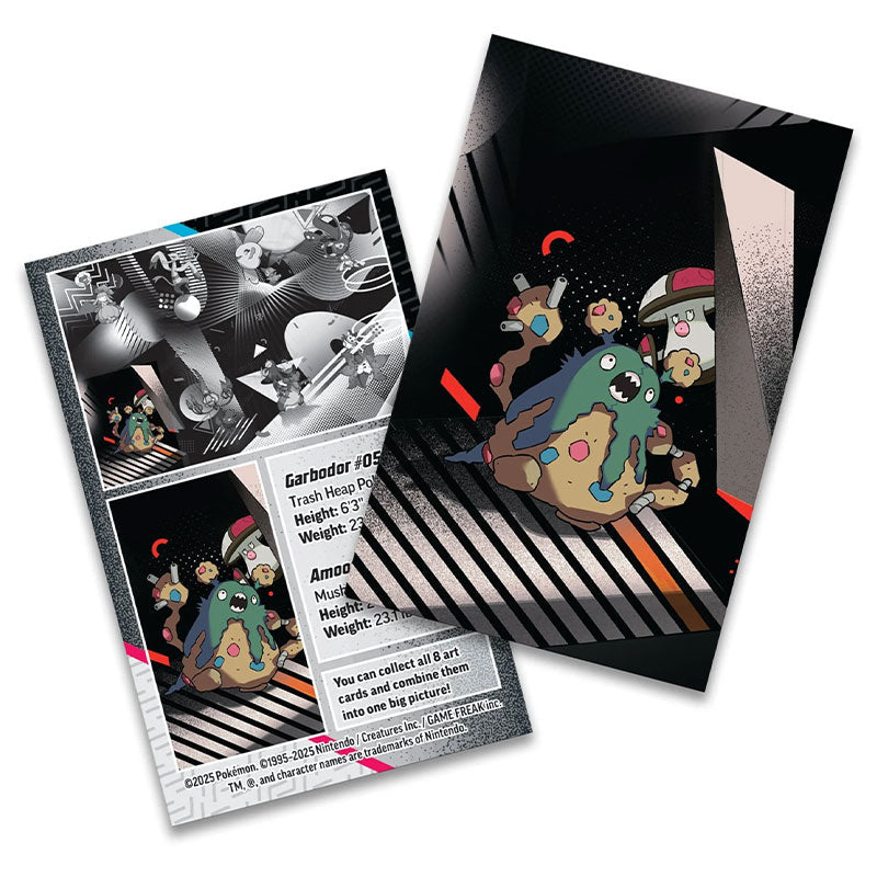 Pokemon - Scarlet & Violet - Black Bolt & White Flare - Unova Mini Tin - Garbodor & Amoonguss