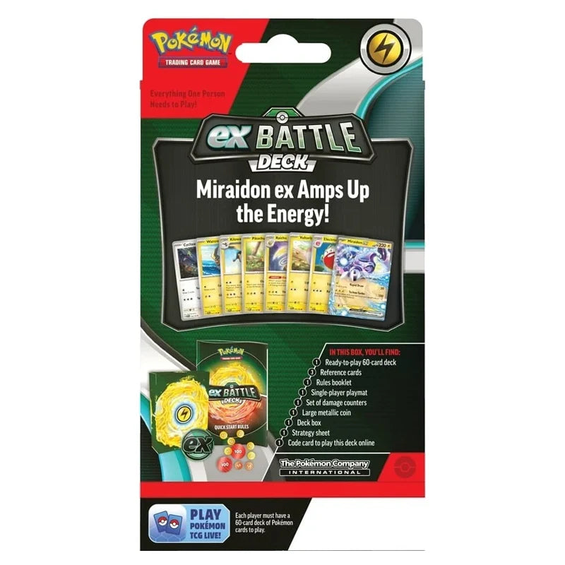 Pokemon Miraidon ex Battle Deck Back