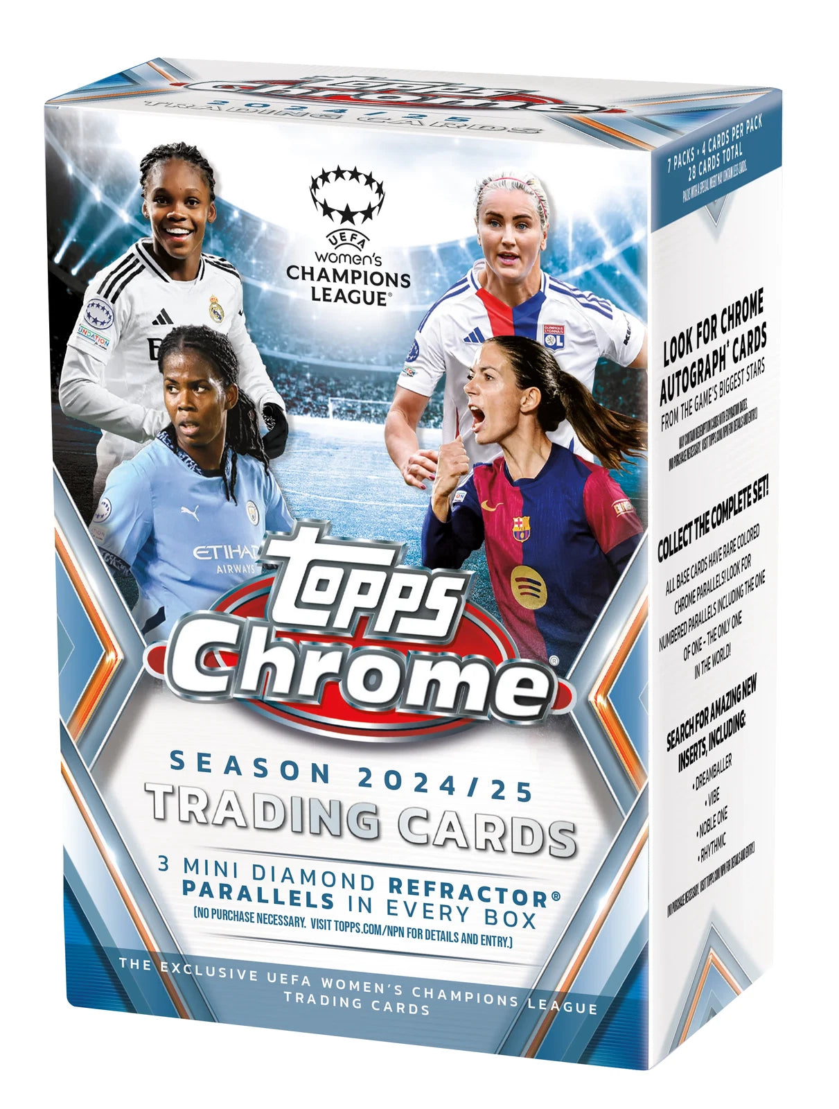 Topps chrome UEFA Woman champions league 2024/2025 value box