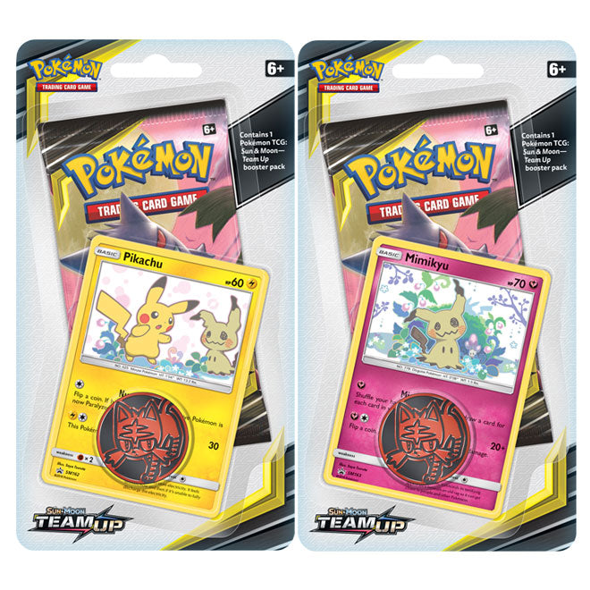 Pokemon - Sun & Moon - Team Up - Checklane Blister - Pikachu & Mimikyu