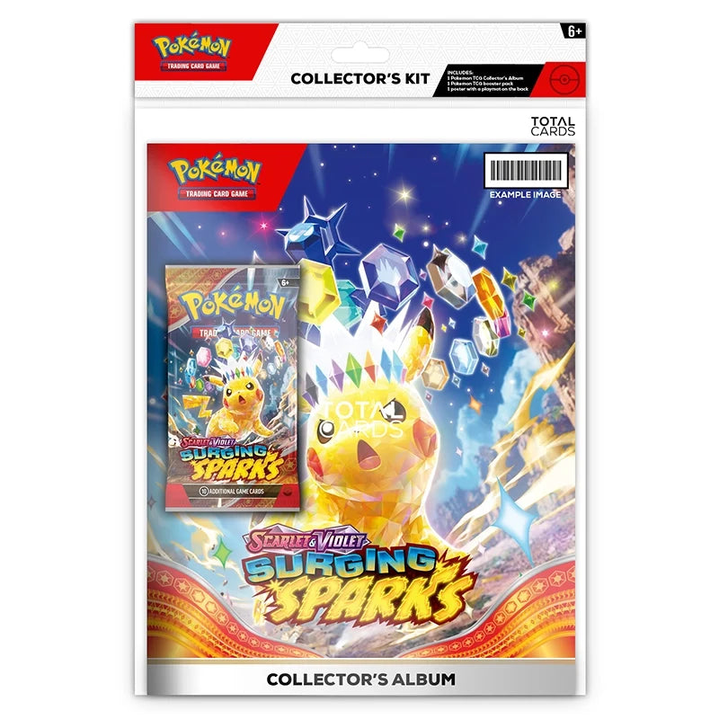 Pokemon Scarlet & Violet Surging Sparks Collectors Kit total cards