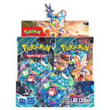 pokemon scarlet and violet stellar crown booster box front