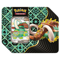Pokemon - Scarlet & Violet - Paldean Fates - Shiny Tera Charizard, Iron Treads & Great Tusk - 7" ex Tins