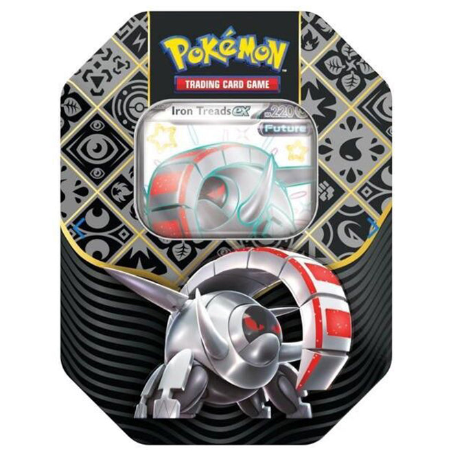 Pokemon - Scarlet & Violet - Paldean Fates - Shiny Charizard, Iron Treads & Great Tusk ex Tins