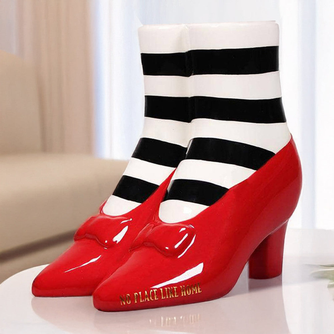 The Wizard of Oz Red Slippers Tabletop Vase