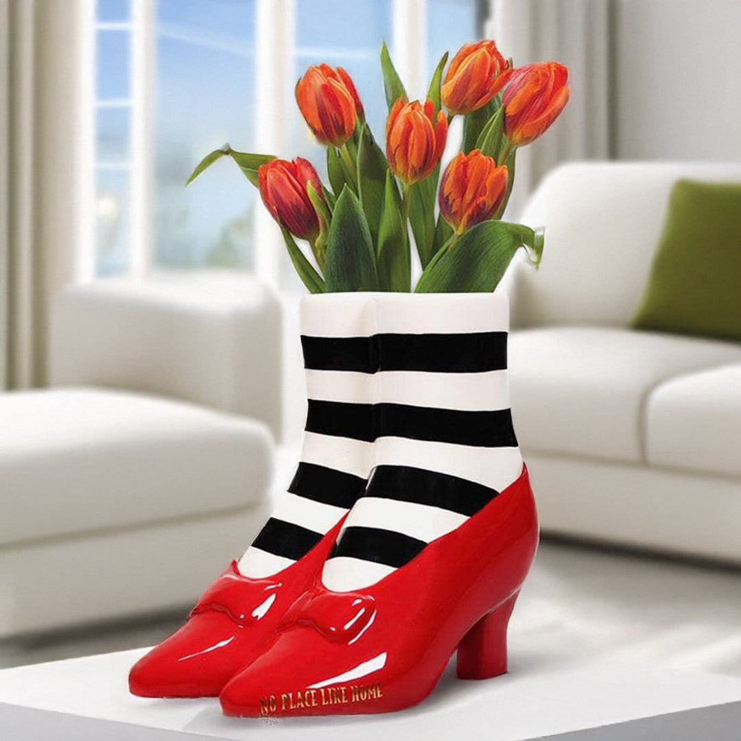 The Wizard of Oz Red Slippers Tabletop Vase
