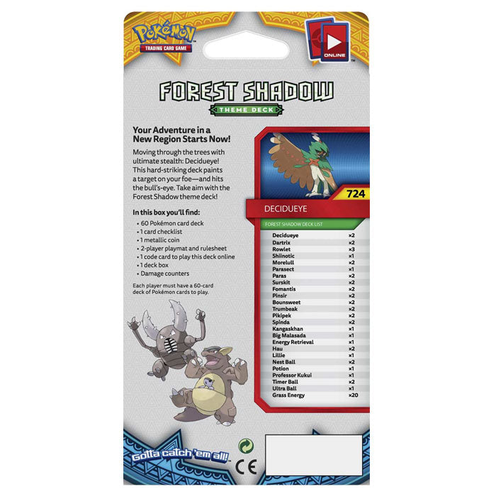 Pokemon - Sun & Moon - Base Set - Decidueye - Theme Deck