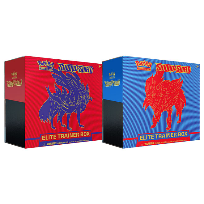 Pokemon - Sword & Shield - Base Set - Elite Trainer Box - Zamazenta & Zacian