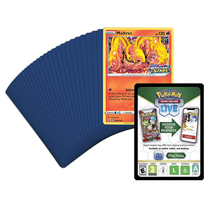 Pokemon - Sword & Shield - Brilliant Stars - Build & Battle - 40 Card Pre-Built Deck - Moltres