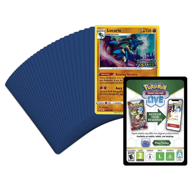 Pokemon - Sword & Shield - Brilliant Stars - Build & Battle - 40 Card Pre-Built Deck - Lucario
