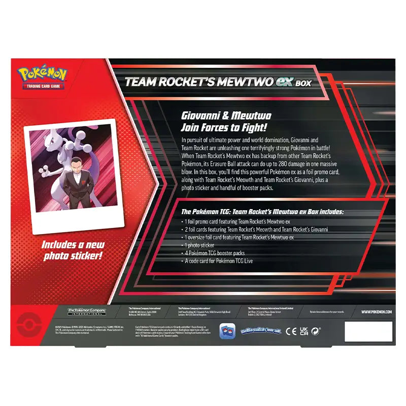 Pokemon - Team Rocket's Mewtwo ex Box