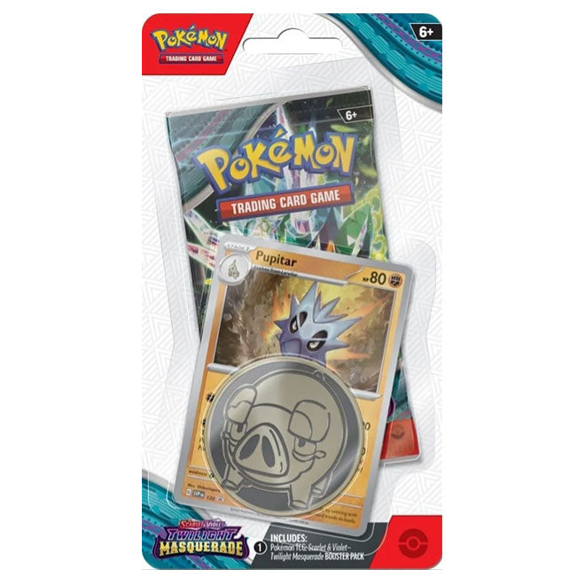 Pokemon - Scarlet & Violet - Twilight Masquerade - Checklane Blister - Pupitar