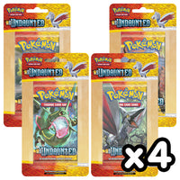 Pokemon - HGSS - Undaunted - Blister Booster Packs x4