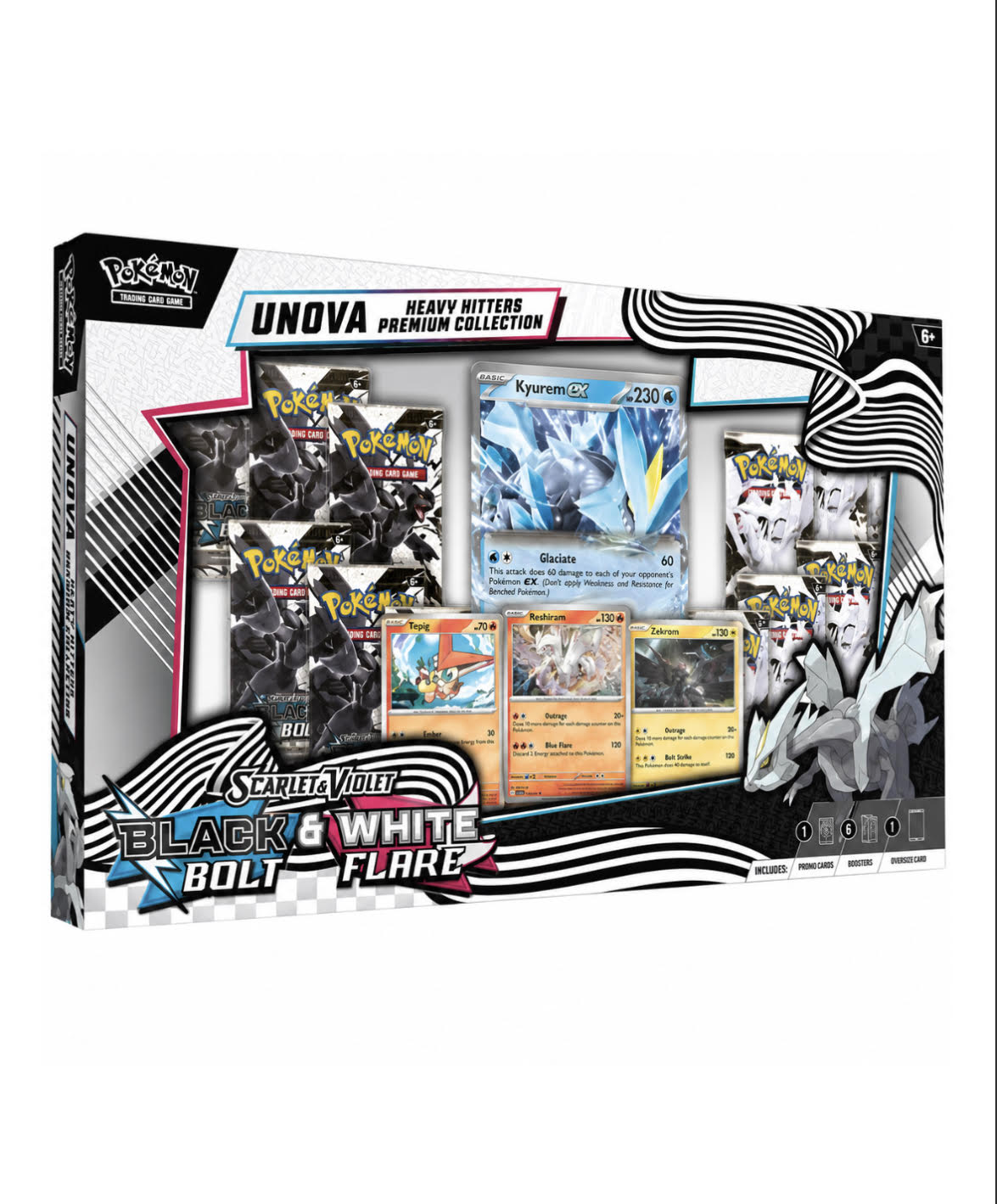 black bolt white flare unova box